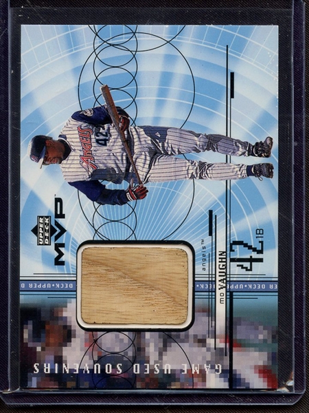 1999 UPPER DECK MVP MO VAUGHN GAME USED BAT