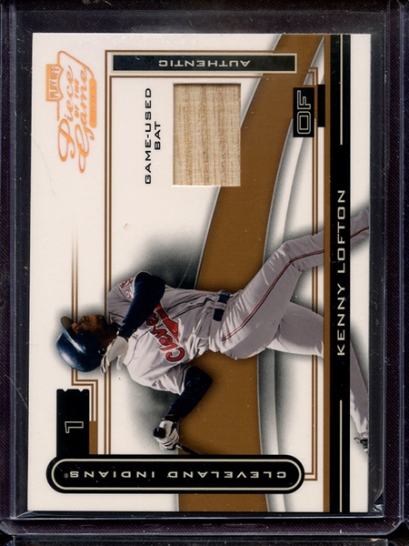2003 PLAYOFF PIECE OF THE GAME KENNY LOFTON GAME USED BAT 092/150