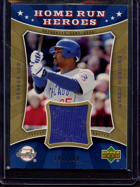 2004 UPPER DECK SWEET SPOT DEREK LEE GAME USED JERSEY 146/199