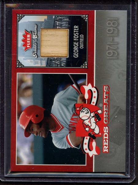 2006 FLEER GREATS OF THE GAME GEORGE FOSTER GAME USED BAT