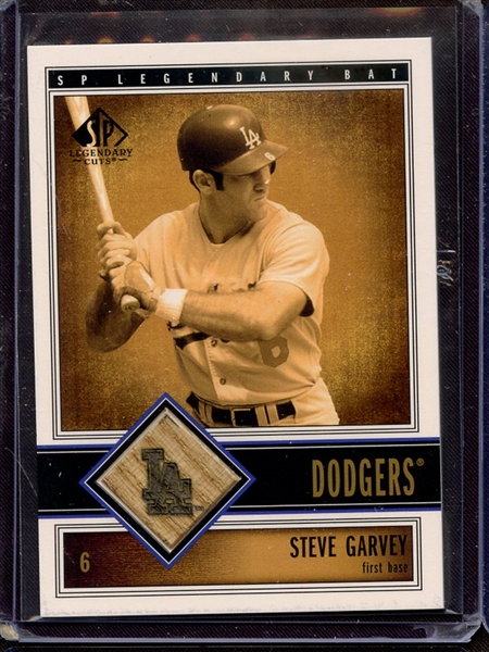 2002 SP LEGENDARY CUTS STEVE GARVEY GAME USED JERSEY