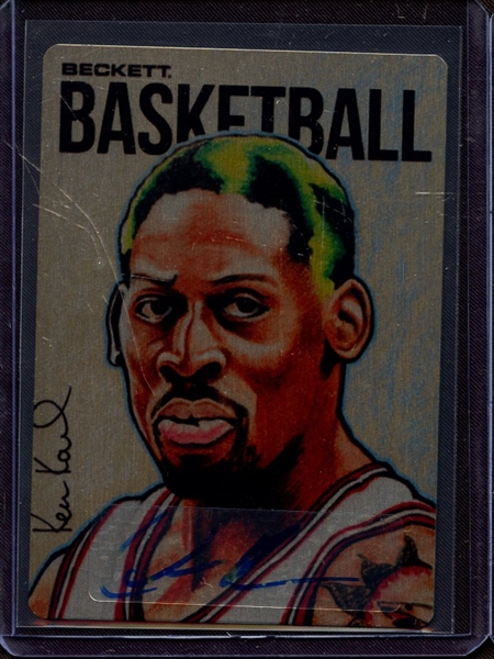 2017 NATIONAL SPORTS COLLECTOR'S CONVENTION NSCC BECKETT COVER BASKETBALL DENNIS RODMAN AUTOGRAPH 