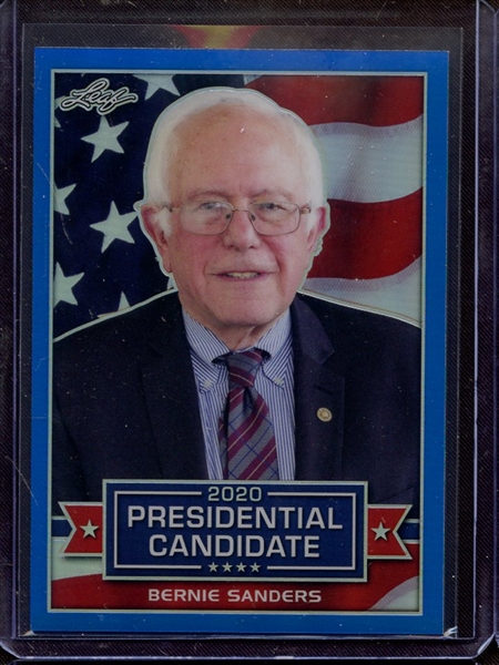 2019 LEAF 2020 PRESIDENTIAL CANDIDATE PRISMATIC BLUE BERNIE SANDERS 16/35