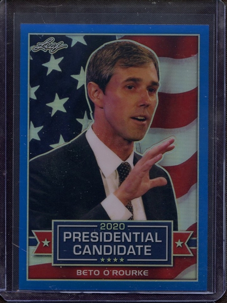 2019 LEAF 2020 PRESIDENTIAL CANDIDATE PRISMATIC BLUE BETO O'ROURKE 16/35