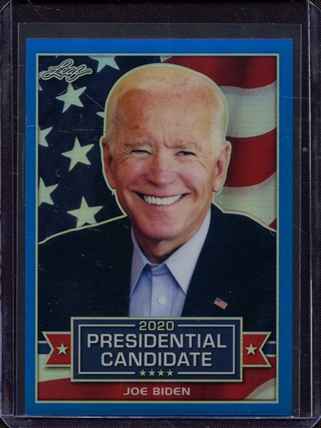 2019 LEAF 2020 PRESIDENTIAL CANDIDATE PRISMATIC BLUE JOE BIDEN 16/35