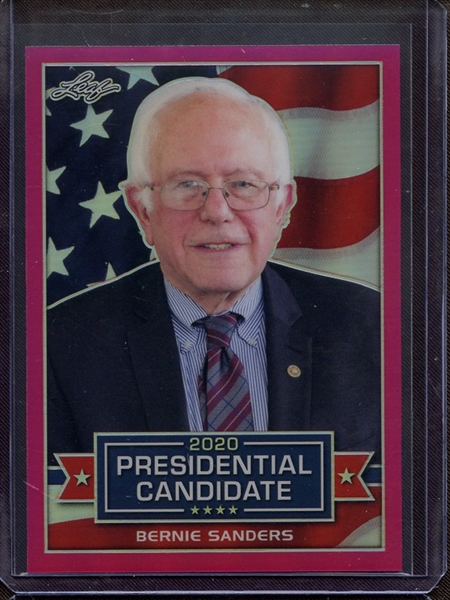 2019 LEAF 2020 PRESIDENTIAL CANDIDATE PRISMATIC PINK BERNIE SANDERS 10/20