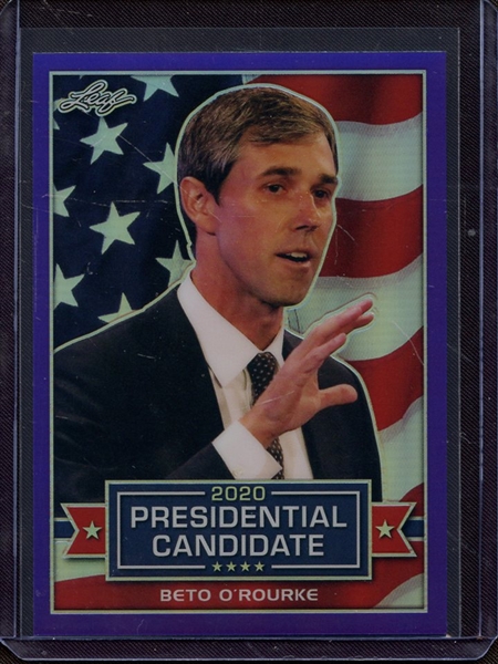 2019 LEAF 2020 PRESIDENTIAL CANDIDATE PRISMATIC PURPLE BETO O'ROURKE 16/25