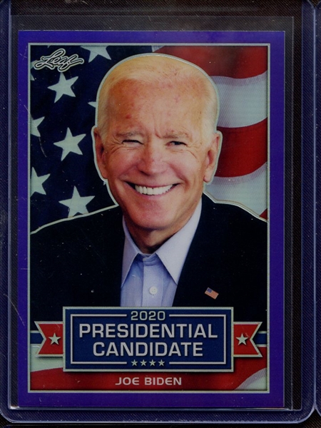 2019 LEAF 2020 PRESIDENTIAL CANDIDATE PRISMATIC PURPLE JOE BIDEN 16/25