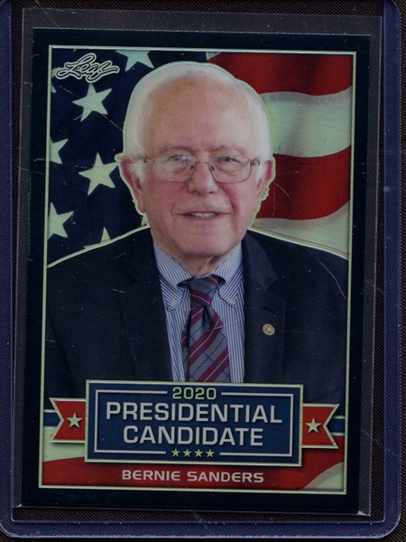 2019 LEAF 2020 PRESIDENTIAL CANDIDATE PRISMATIC BLACK BERNIE SANDERS 12/25