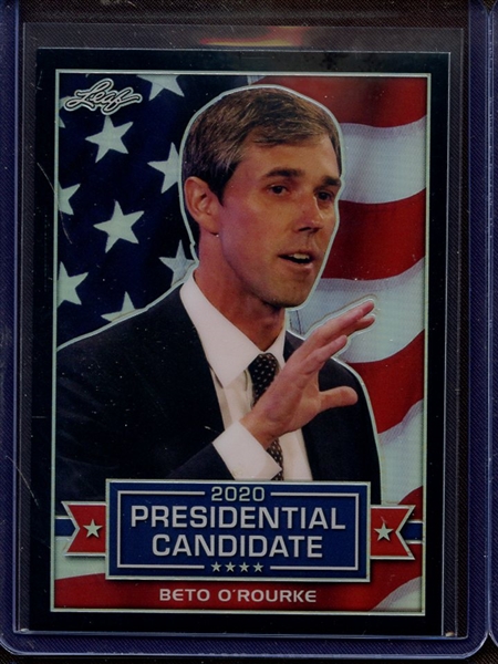 2019 LEAF 2020 PRESIDENTIAL CANDIDATE PRISMATIC BLACK BETO O'ROURKE 12/25