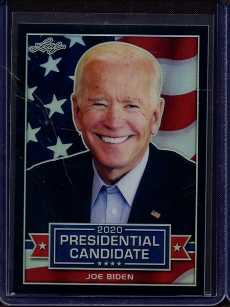 2019 LEAF 2020 PRESIDENTIAL CANDIDATE PRISMATIC BLACK JOE BIDEN 12/25