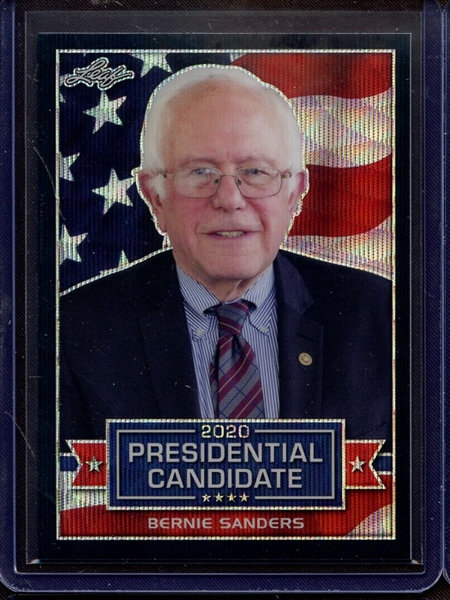 2019 LEAF 2020 PRESIDENTIAL CANDIDATE PRISMATIC WAVE BLACK BERNIE SANDERS 7/7