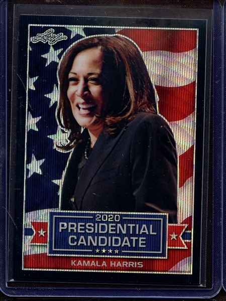 2019 LEAF 2020 PRESIDENTIAL CANDIDATE PRISMATIC WAVE BLACK KAMALA HARRIS 7/7