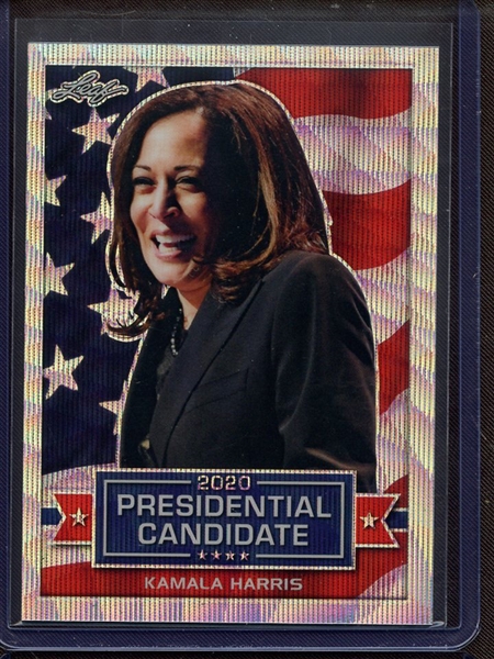 2019 LEAF 2020 PRESIDENTIAL CANDIDATE PRISMATIC WAVE SILVER KAMALA HARRIS