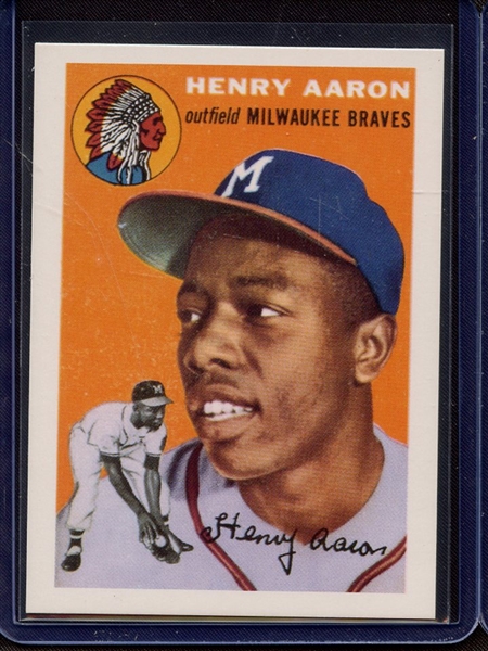 1991 TOPPS EAST COAST NATIONAL 1954 TOPPS HANK AARON