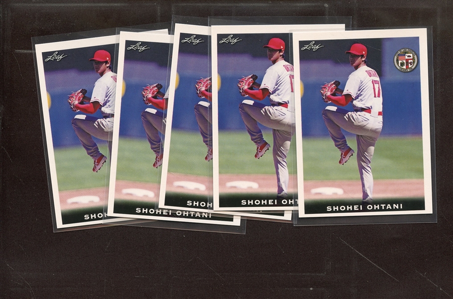 (5) 2018 LEAF NATIONAL SPORTS COLLECTORS CONVENTION NSCC ROOKIE-04 SHOHEI OHTANI