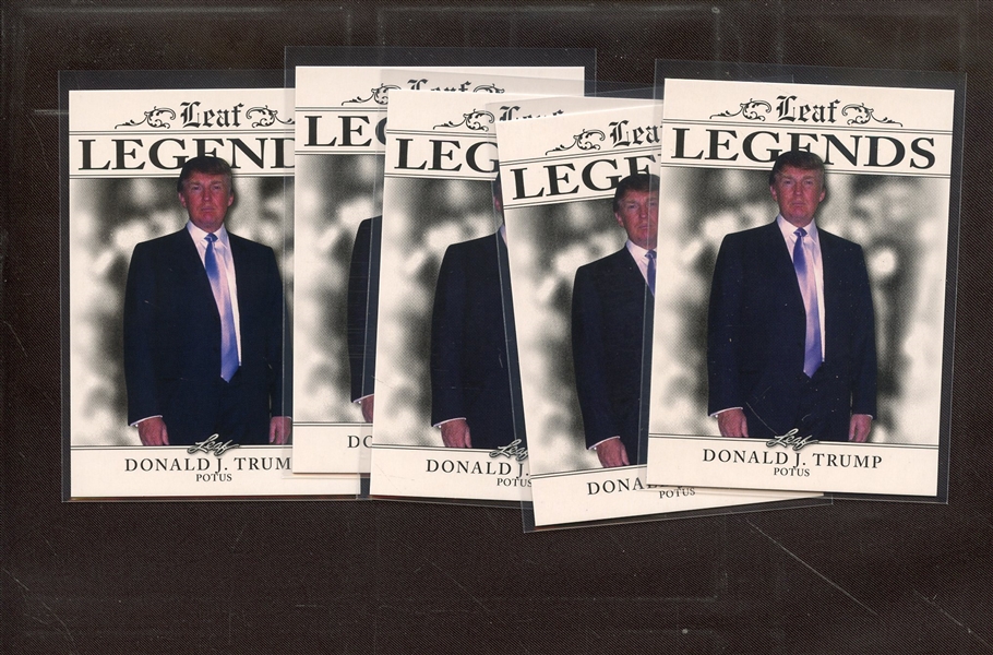 (5) 2023 LEAF LEGENDS LA-04 DONALD J TRUMP