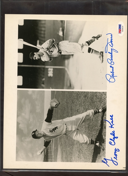 GEORGE CLYDE KELL & ROBERY PERSHING DOERR DUAL SIGNED 8 X 10 PHOTO PSA/DNA