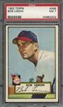 1952 TOPPS 268 BOB LEMON PSA NM 7