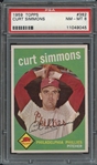 1959 TOPPS 382 CURT SIMMONS PSA NM-MT 8