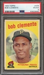 1959 TOPPS 478 BOB CLEMENTE PSA VG-EX 4