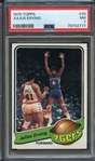 1979 TOPPS 20 JULIUS ERVING PSA NM 7