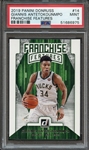 2019 PANINI DONRUSS FRANCHISE FEATURES 14 G.ANTETOKOUNMPO PSA MINT 9