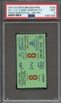 1974 ATLANTA BRAVES-STUB STUB ATL-7,LAD-4/HANK AARON HR #715 PSA MINT 9