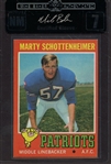 1971 TOPPS 3 MARTY SCHOTTENHEIMER MBA NM 7