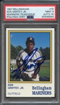 1987 BELLINGHAM 15 SIGNED KEN GRIFFEY JR PSA MINT 9 PSA/DNA AUTO 10