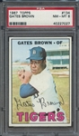 1967 TOPPS 134 GATES BROWN NM-MT 8