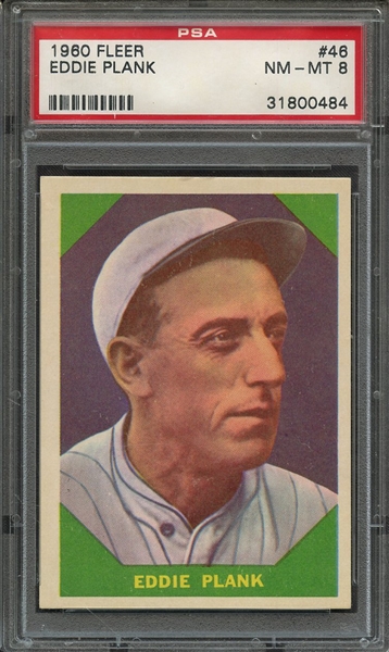1960 FLEER 46 EDDIE PLANK PSA NM-MT 8