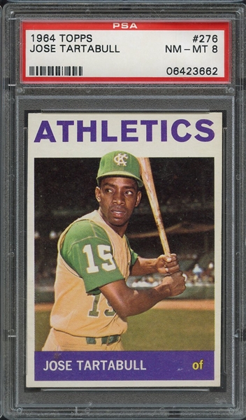 1964 TOPPS 276 JOSE TARTABULL PSA NM-MT 8