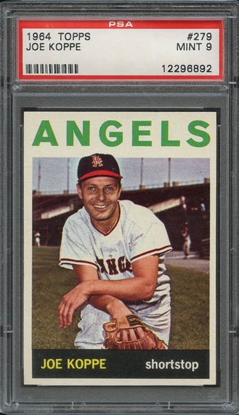 1964 TOPPS 279 JOE KOPPE PSA MINT 9
