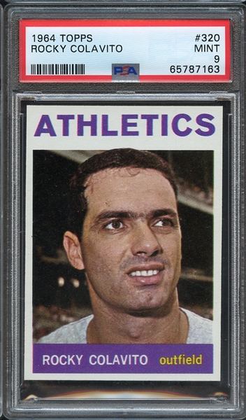 1964 TOPPS 320 ROCKY COLAVITO PSA MINT 9