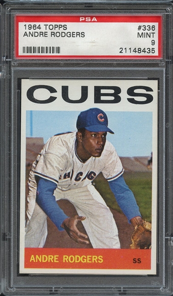 1964 TOPPS 336 ANDRE RODGERS PSA MINT 9