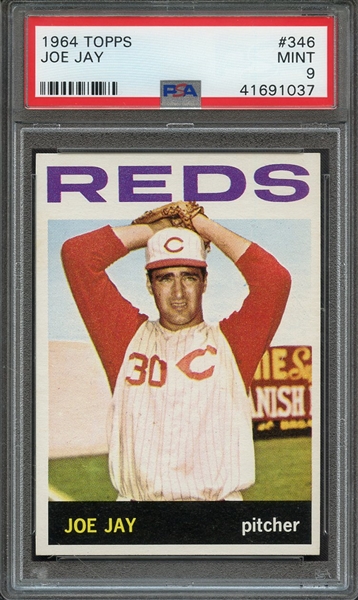 1964 TOPPS 346 JOE JAY PSA MINT 9