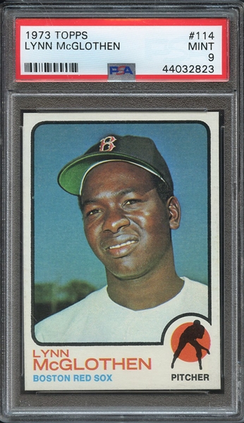 1973 TOPPS 114 LYNN McGLOTHEN PSA MINT 9
