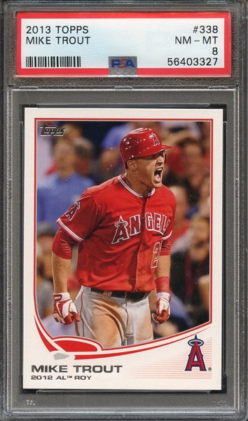 2013 TOPPS 338 MIKE TROUT PSA NM-MT 8