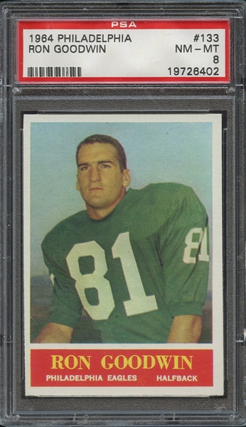 1964 PHILADELPHIA 133 RON GOODWIN PSA NM-MT 8