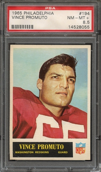 1965 PHILADELPHIA 194 VINCE PROMUTO PSA NM-MT+ 8.5