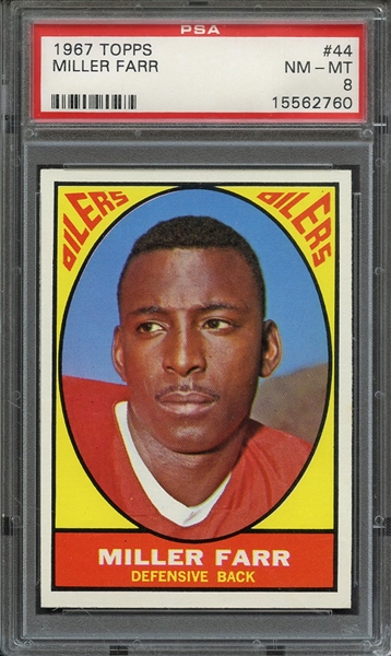 1967 TOPPS 44 MILLER FARR PSA NM-MT 8