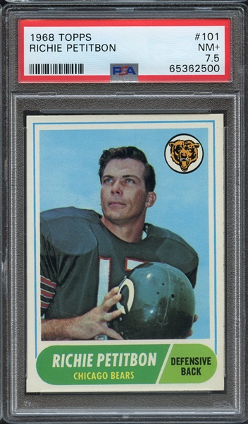 1968 TOPPS 101 RICHIE PETITBON PSA NM+ 7.5