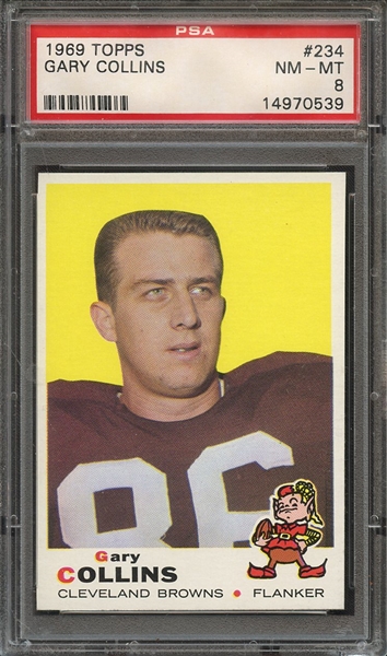 1969 TOPPS 234 GARY COLLINS PSA NM-MT 8