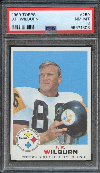 1969 TOPPS 259 J.R. WILBURN PSA NM-MT 8