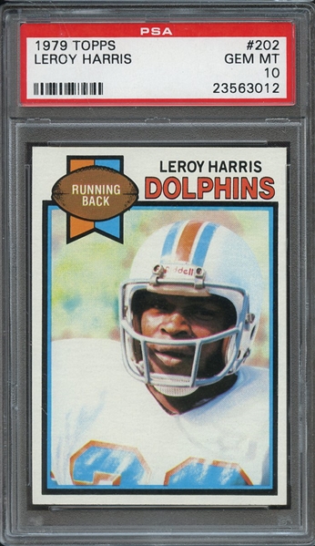 1979 TOPPS 202 LEROY HARRIS PSA GEM MT 10