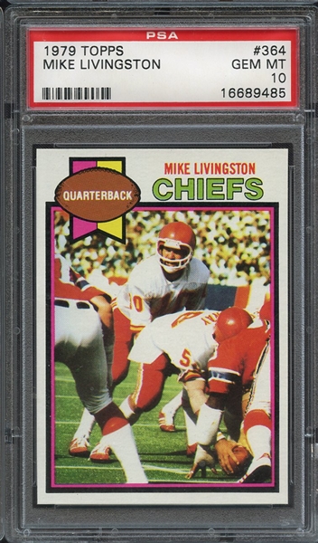 1979 TOPPS 364 MIKE LIVINGSTON PSA GEM MT 10