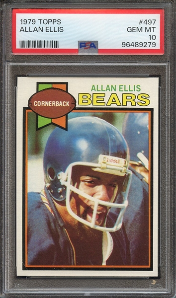1979 TOPPS 497 ALLAN ELLIS PSA GEM MT 10