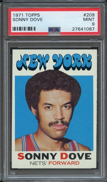 1971 TOPPS 209 SONNY DOVE PSA MINT 9