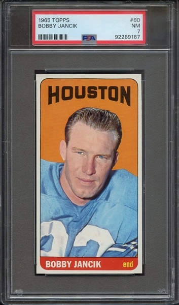 1965 TOPPS 80 BOBBY JANCIK PSA NM 7